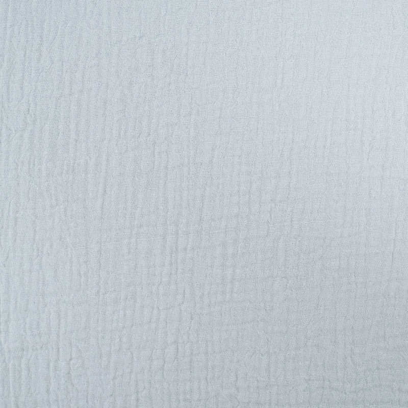 Double Gaze Unie Bleu Glacial - Maison Klem